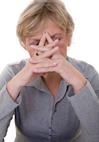 image of frustrated woman