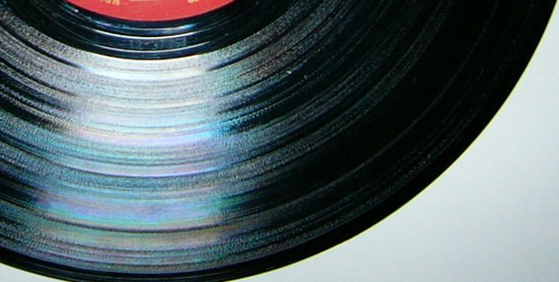 vinyl record grooves